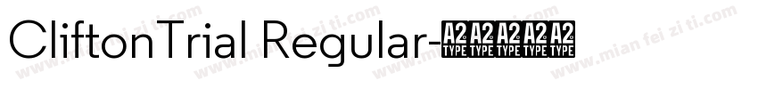 CliftonTrial Regular字体转换